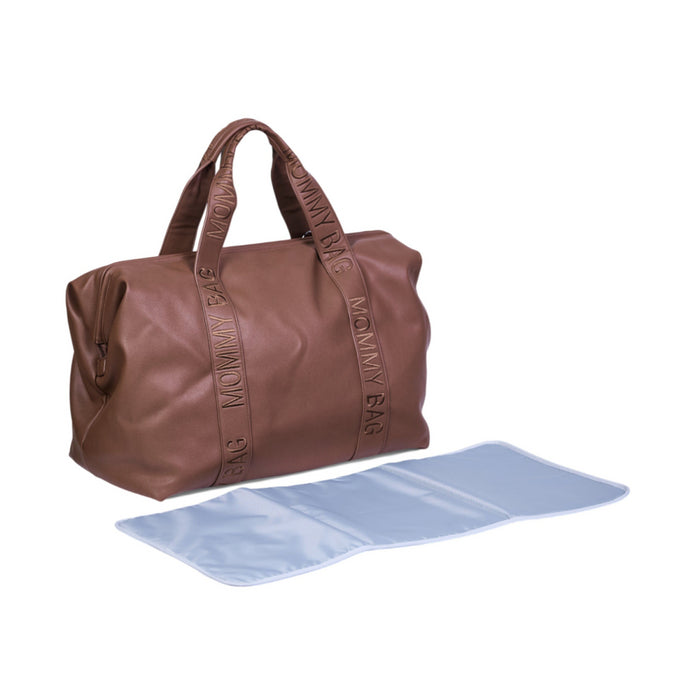 Childhome - Mommy Bag ® Verzorgingstas - SIMILI LEER DONKERBRUIN
