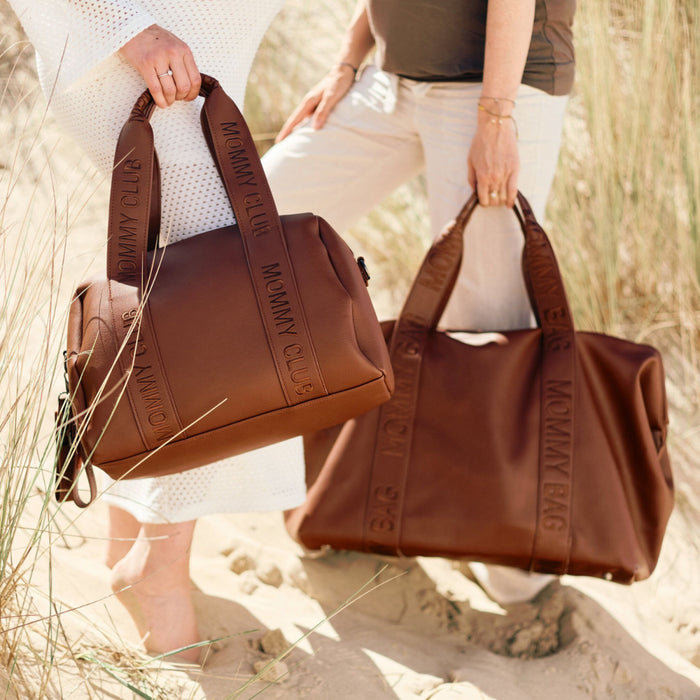 Childhome - Mommy Bag ® Verzorgingstas - SIMILI LEER DONKERBRUIN