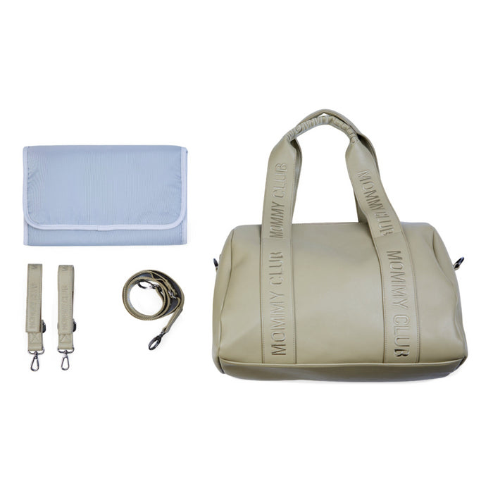 Childhome - MOMMY CLUB VERZORGINGSTAS - SIGNATURE - SIMILI LEDER - Groen