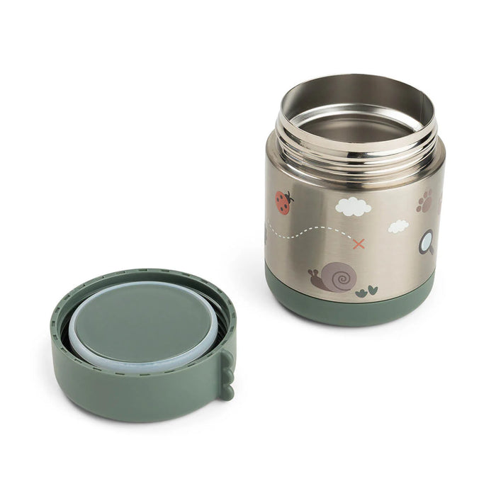 Done by Deer - Insulated food jar Tiny trails (300 ml) - Green