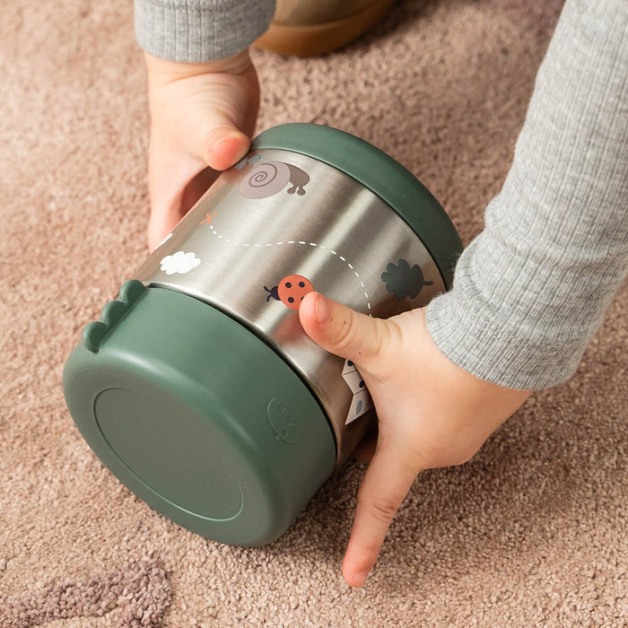 Done by Deer - Insulated food jar Tiny trails (300 ml) - Green