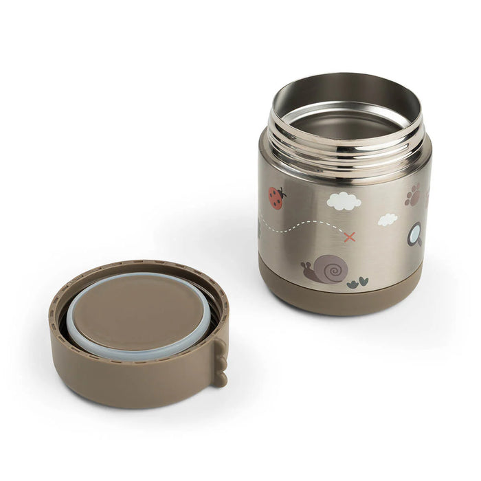 Done by Deer - Insulated food jar Tiny trails (300 ml) - Sand