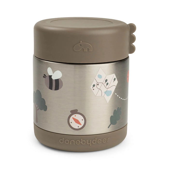Done by Deer - Insulated food jar Tiny trails (300 ml) - Sand