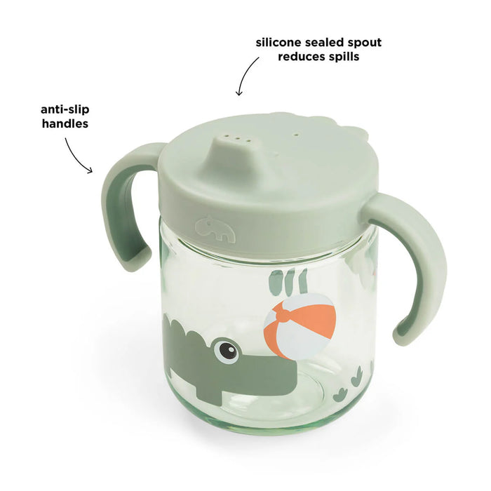 Done by Deer - Learning spout cup 2-handle Playground Green