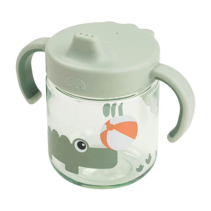 Done by Deer - Learning spout cup 2-handle Playground Green