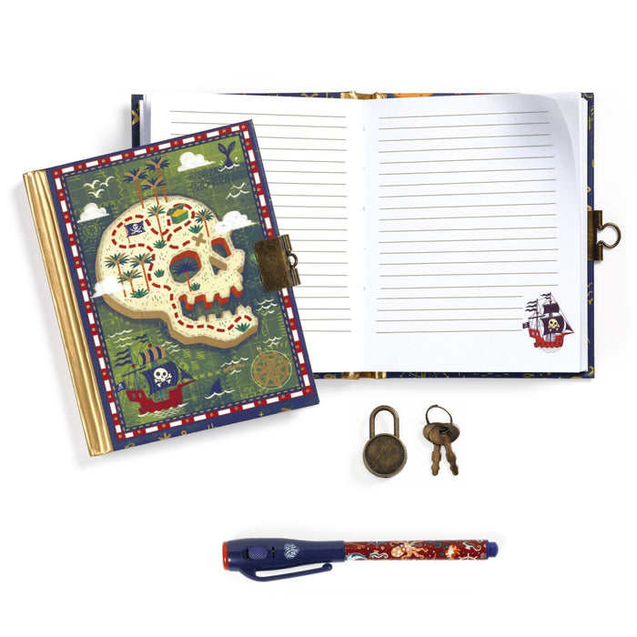 Djeco - SMALL SECRET NOTEBOOK - MAGIC PEN - Fiona little secret notebook - magic pen COPY