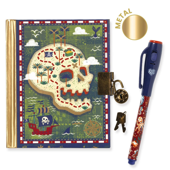 Djeco - SMALL SECRET NOTEBOOK - MAGIC PEN - Fiona little secret notebook - magic pen COPY