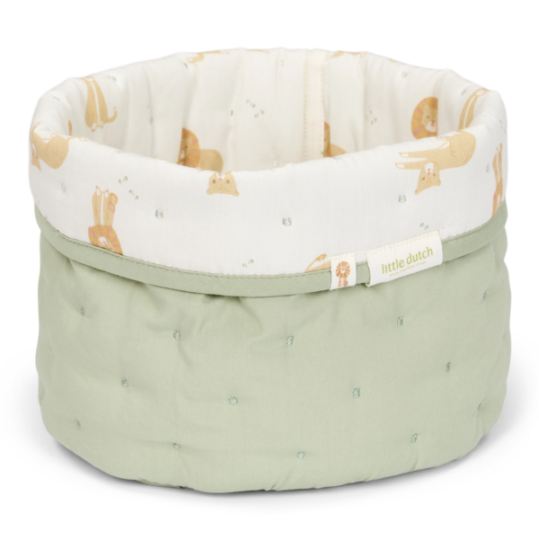 Little Dutch - Opbergmand Klein - Groen - Safari Leo