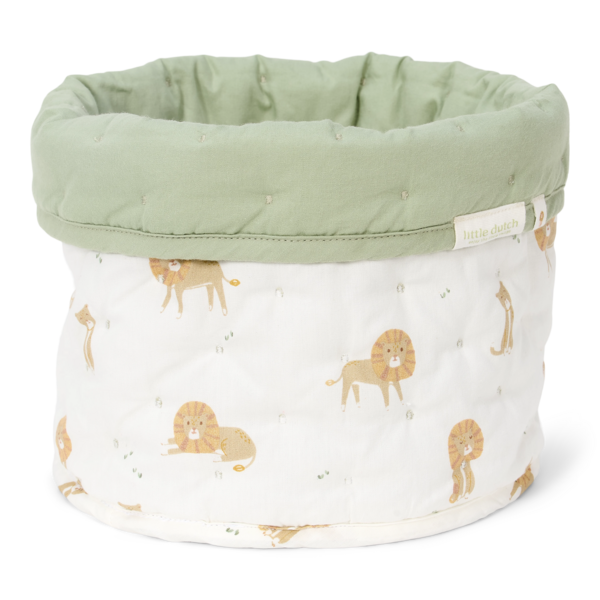 Little Dutch - Opbergmand Klein - Groen - Safari Leo