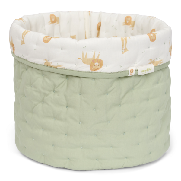 Little Dutch - Opbergmand Medium - Groen - Safari Leo