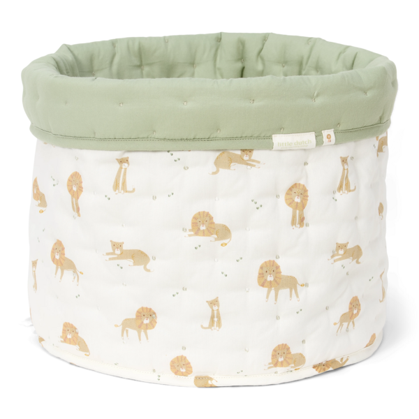 Little Dutch - Opbergmand Medium - Groen - Safari Leo