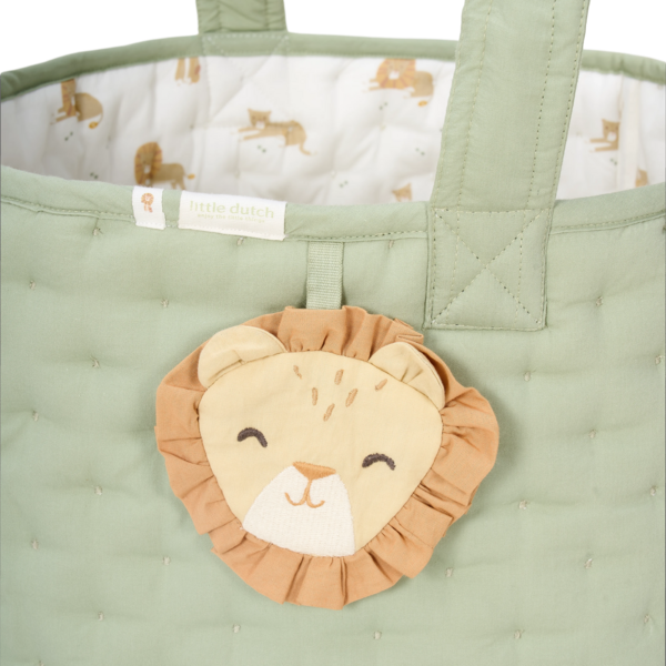 Little Dutch - Opbergmand Groot - Groen - Safari Leo
