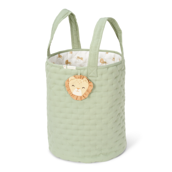 Little Dutch - Opbergmand Groot - Groen - Safari Leo