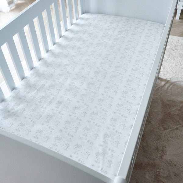 Theopile & Patachou  - Natural Garden Party - Hoeslaken bed geprint 60x120cm