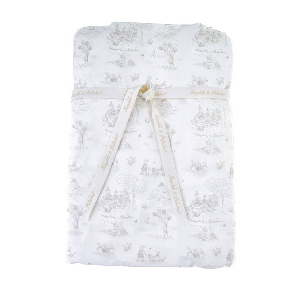 Theopile & Patachou  - Natural Garden Party - Hoeslaken bed geprint 70x140cm