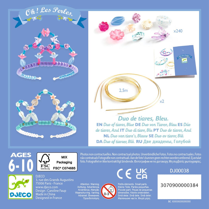 Djeco - DIADEMEN - Duo van diademen, Blauw
