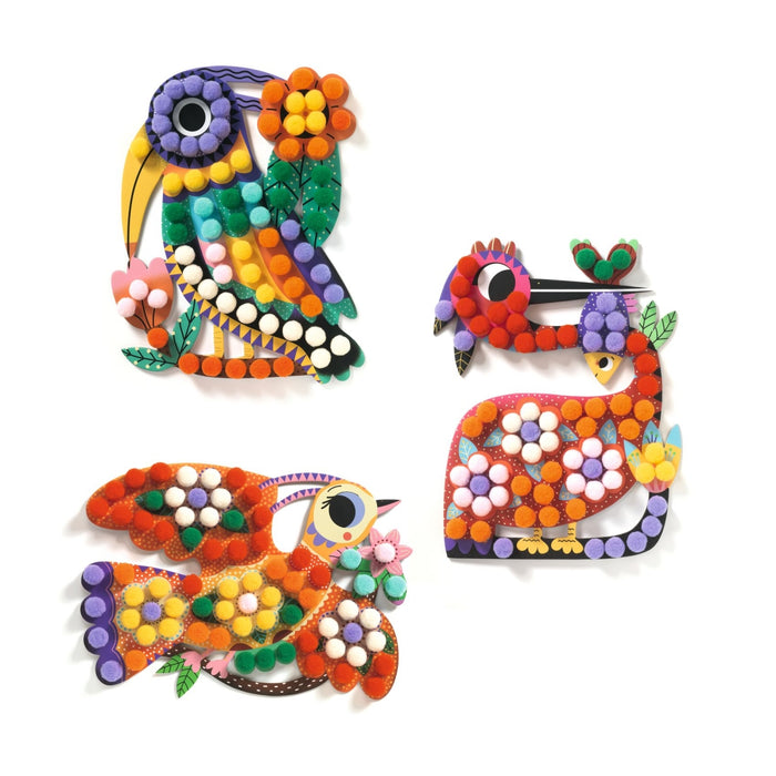 Djeco - Vingerverven - Knutselen met pompons