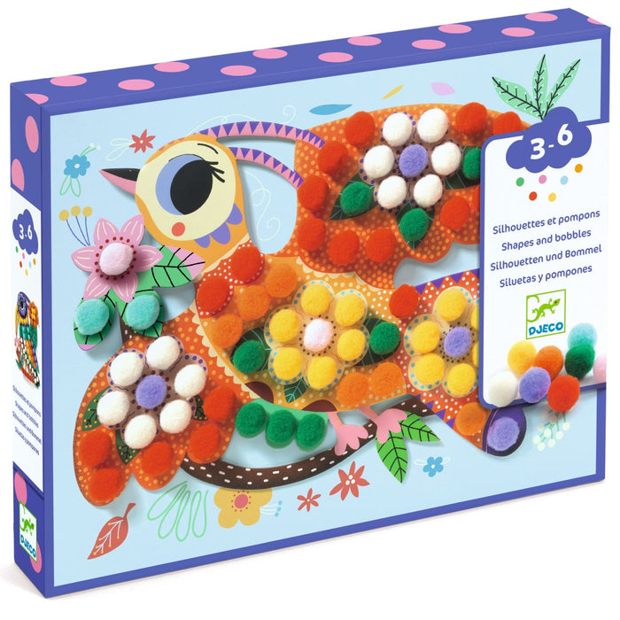 Djeco - Vingerverven - Knutselen met pompons