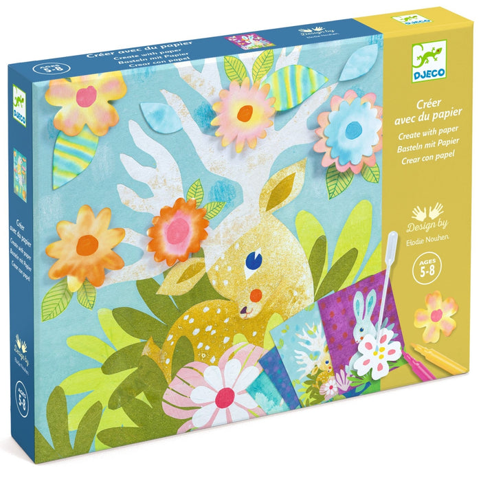 Djeco - KLEURPLEZIER VOOR KLEINTJES – Dots en Pompoms – In het gras – FSC MIX