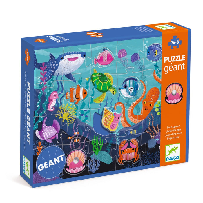 Djeco - REUZEPUZZEL - onder de zee 24 + 8 stuks - FSC MIX