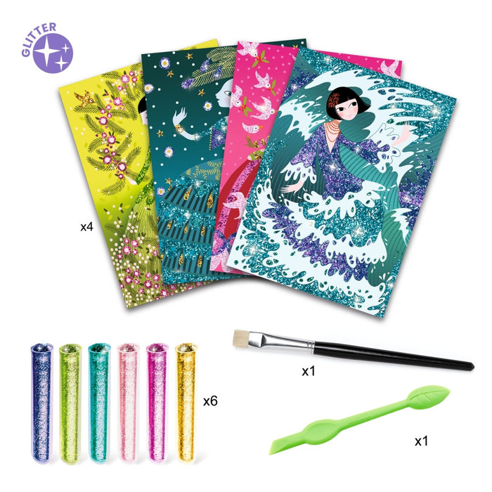 Djeco - Glitter Board - Glitterjurken maken