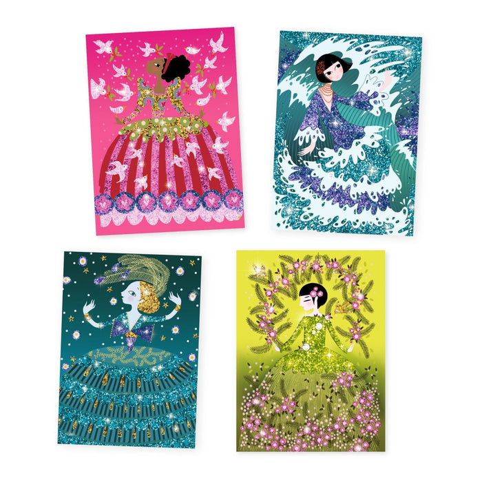 Djeco - Glitter Board - Glitterjurken maken