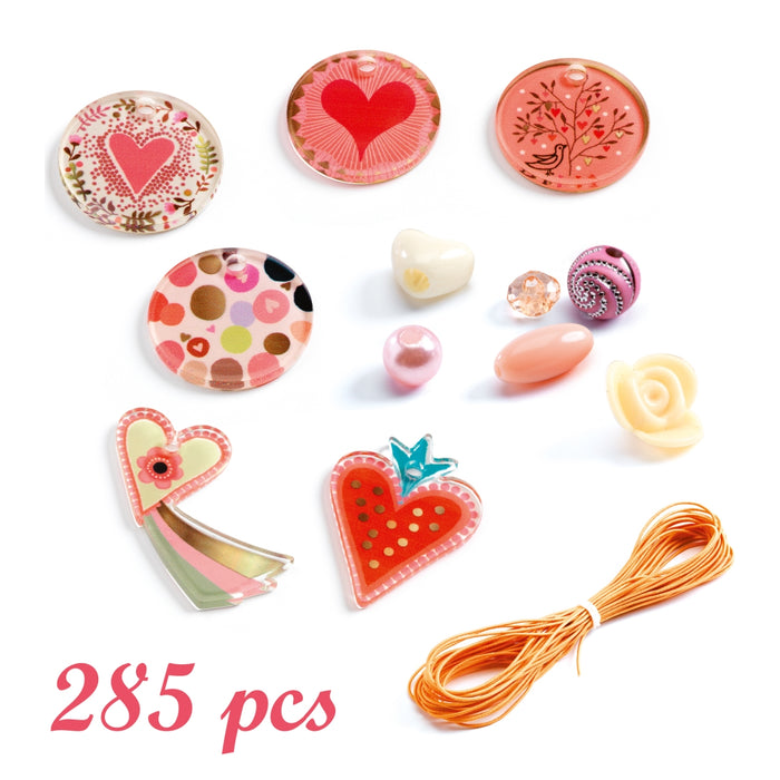 Djeco - Kralen - Abundance Beads - Coeurs