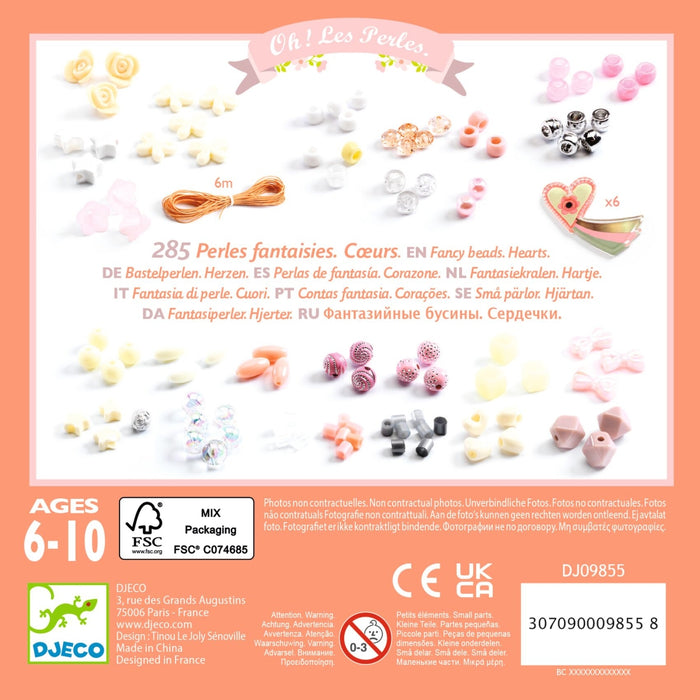 Djeco - Kralen - Abundance Beads - Coeurs