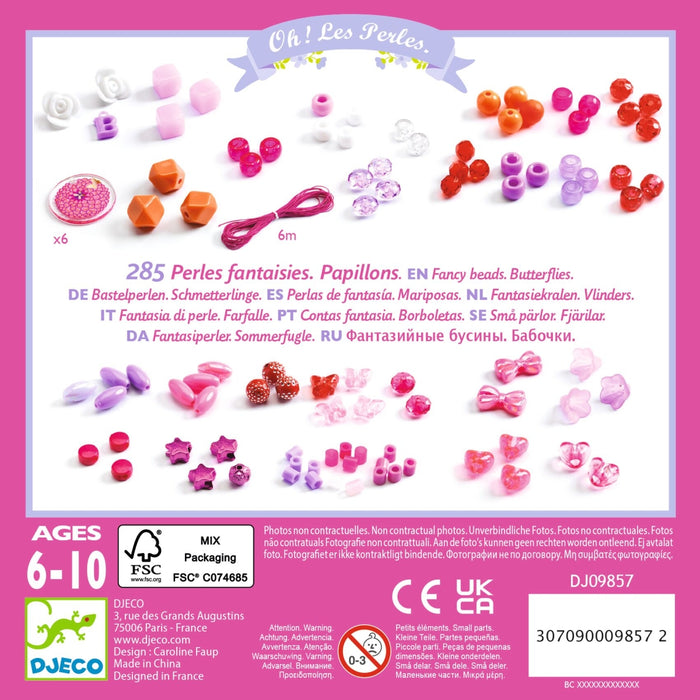 Djeco - Kralen - Abundance Beads - Butterflies