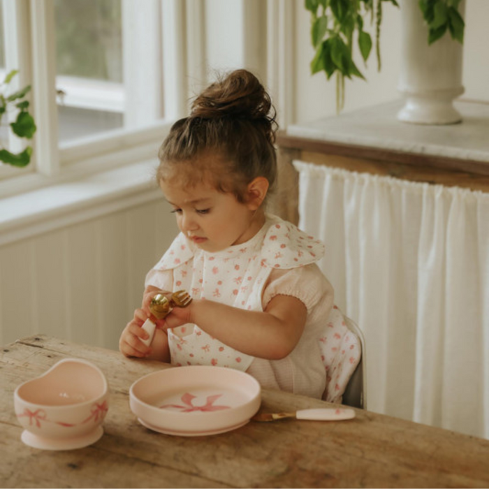 Elodie - Slabbetje met opvangbakje - Petit River Rose