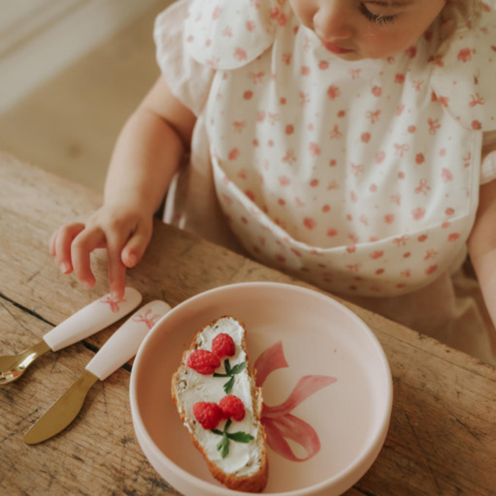 Elodie - Slabbetje met opvangbakje - Petit River Rose