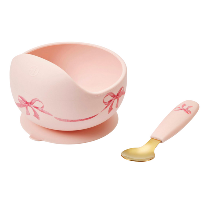 Elodie - Silicone kom set - Rosy bow