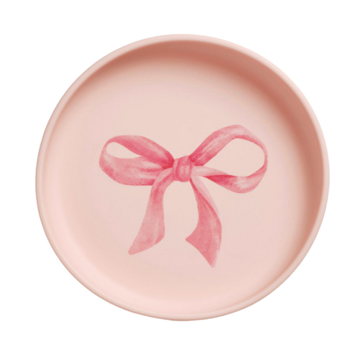 Elodie - Silicone plate Set - Set Rosy Bow