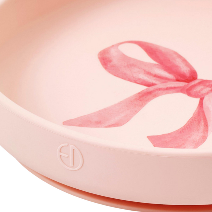 Elodie - Silicone plate Set - Set Rosy Bow