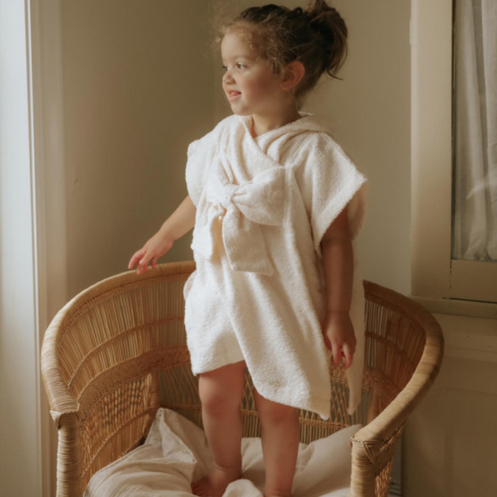 Elodie - Badponcho Kinderen Creamy White