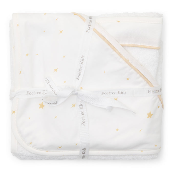 Poetree - Etoile Sand - Badcape & washandje