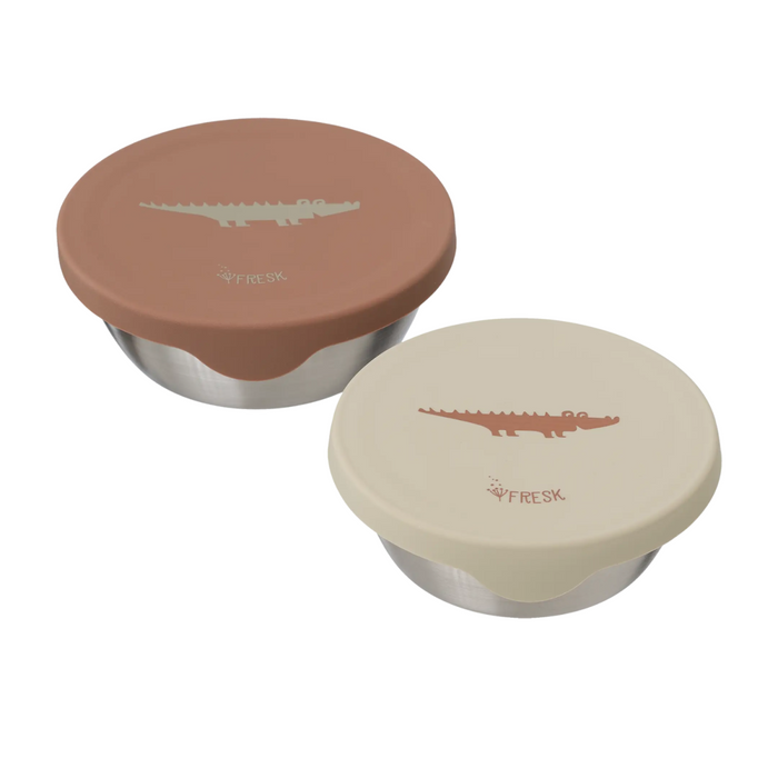 Fresk - Fresk Snackbox set 2 pcs. Crocodile