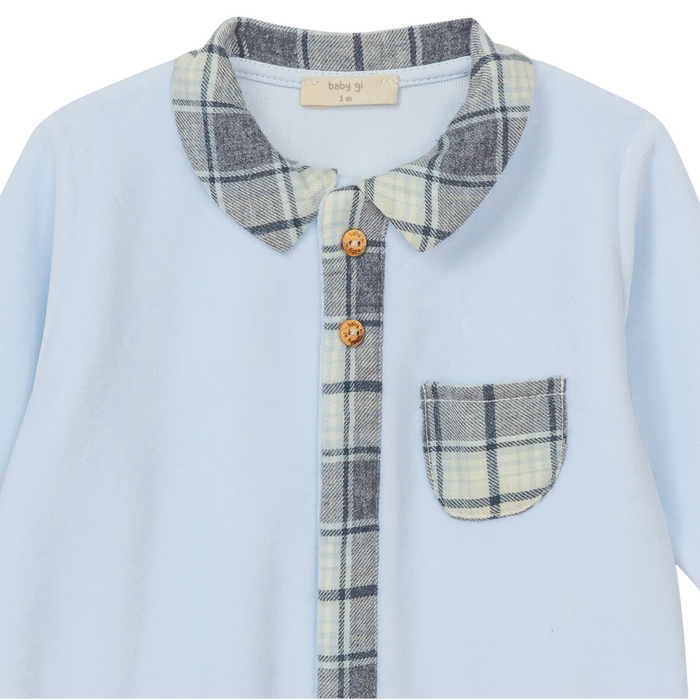 Baby Gi - Babypakje Forest Folk met zakje - Blauw