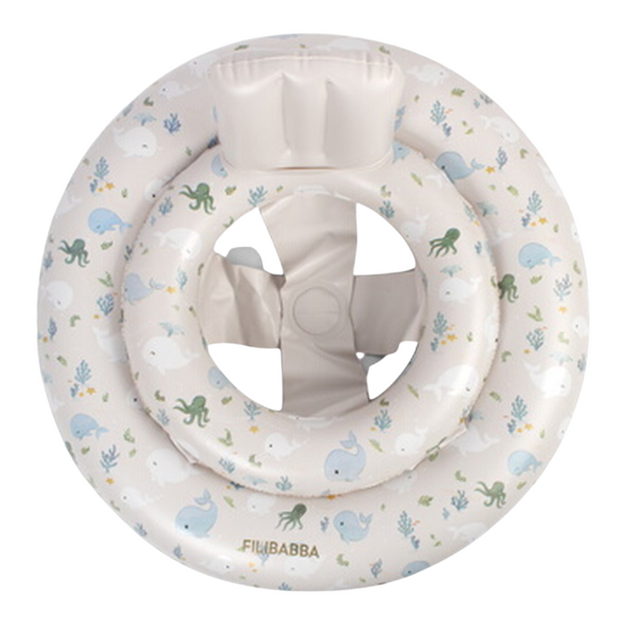 Filibabba - Baby swim ring Alfie – Walvis