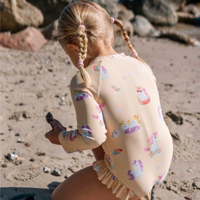 Filibabba - Vilje – UV-werend badpak met lange mouwen Unicorn