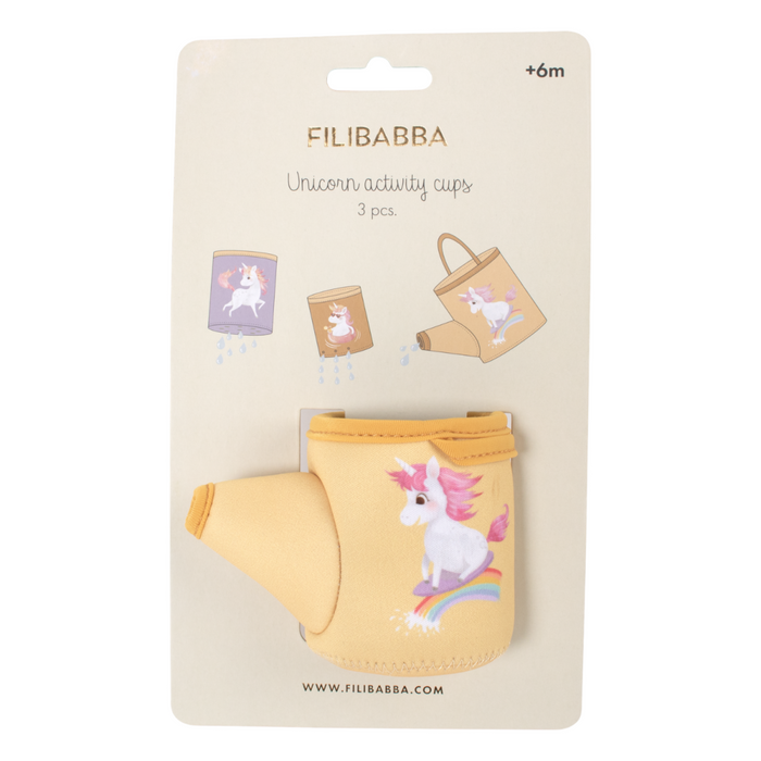Filibabba - Neopreen badspeeltjes – Unicorn activity cups
