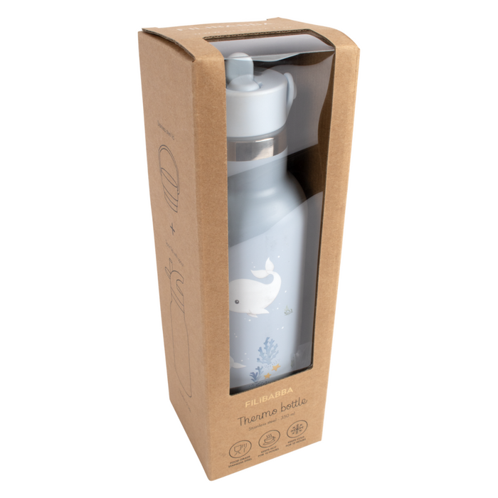 Filibabba - Stainless steel water bottle - Walvis