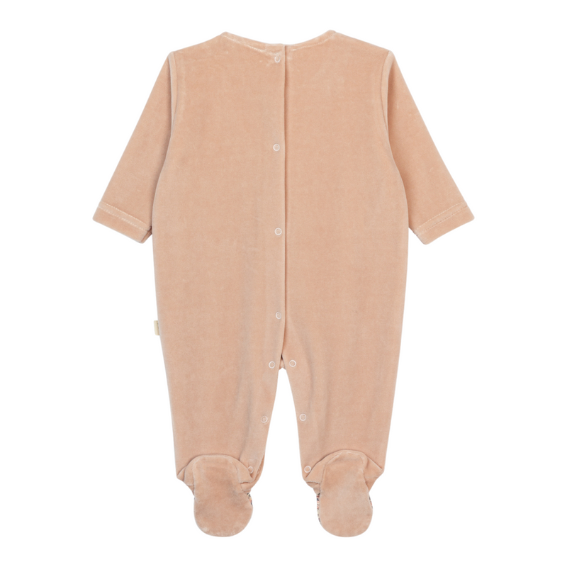 Baby Gi - Babypakje fairy velours with flowers - Pastel Pink