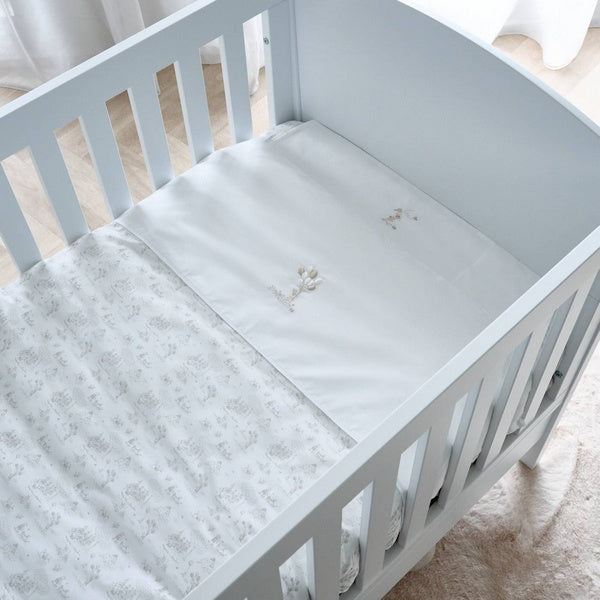 Theopile & Patachou  - Natural Garden Party - Gedrukt donsovertrek bed 100x135cm  + sloop