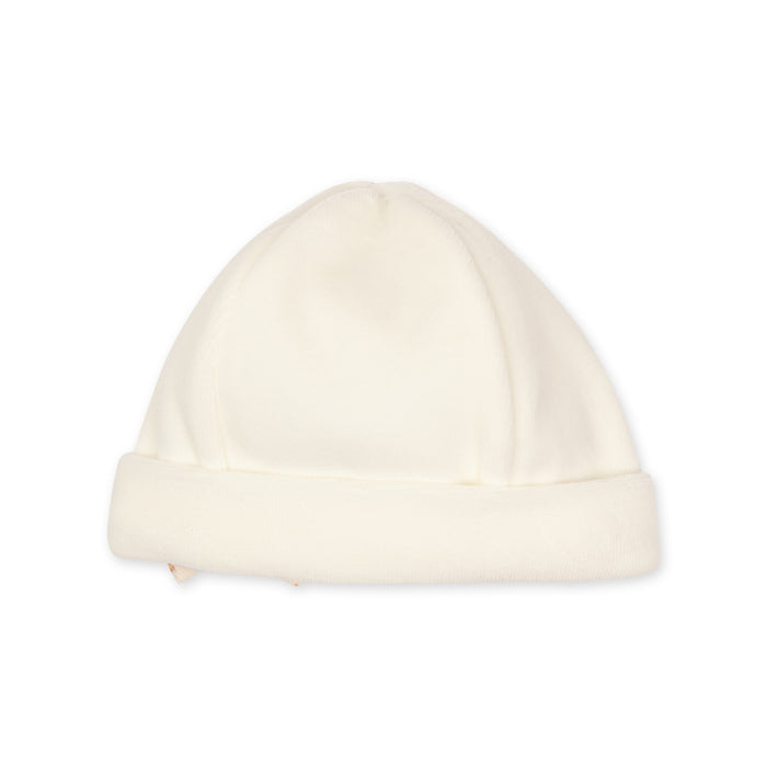Baby Gi - Ivory velours beanie Heather