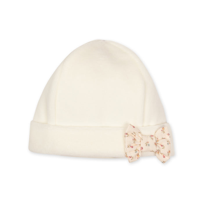 Baby Gi - Ivory velours beanie Heather