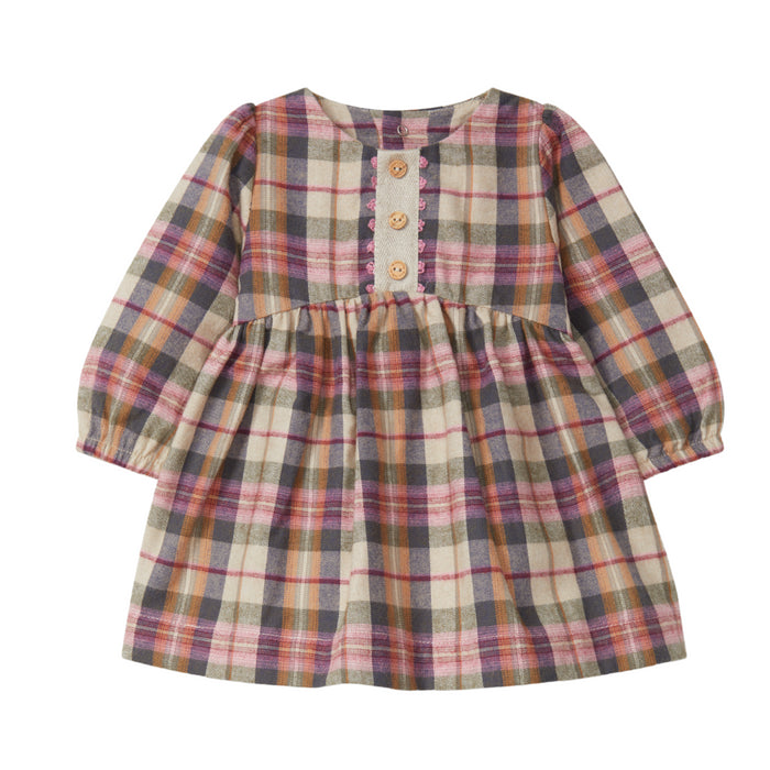 Laranjinha - Checked dress multicolor