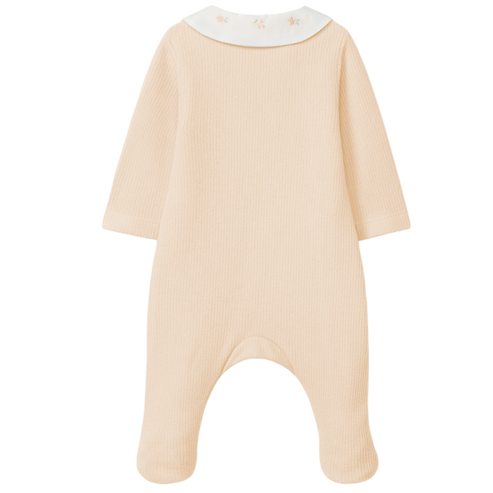 Laranjinha - Babypakje in peach met bloemetjes