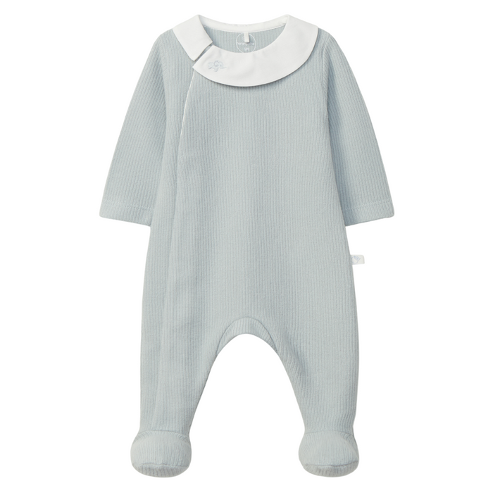 Laranjinha - Babypakje in dusty blue met olifantje