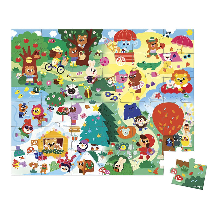 Janod - Puzzel De 4 seizoenen (36stuks)